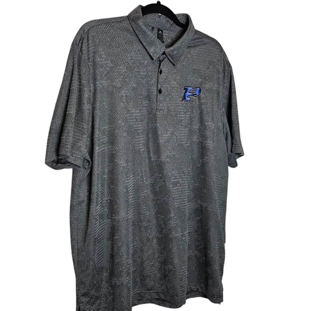 Adidas Prime Green Camo Grey Polo Golf Shirt size 2XL